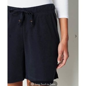 J.Jill Looped Terry Shorts XL.  Navy Blue